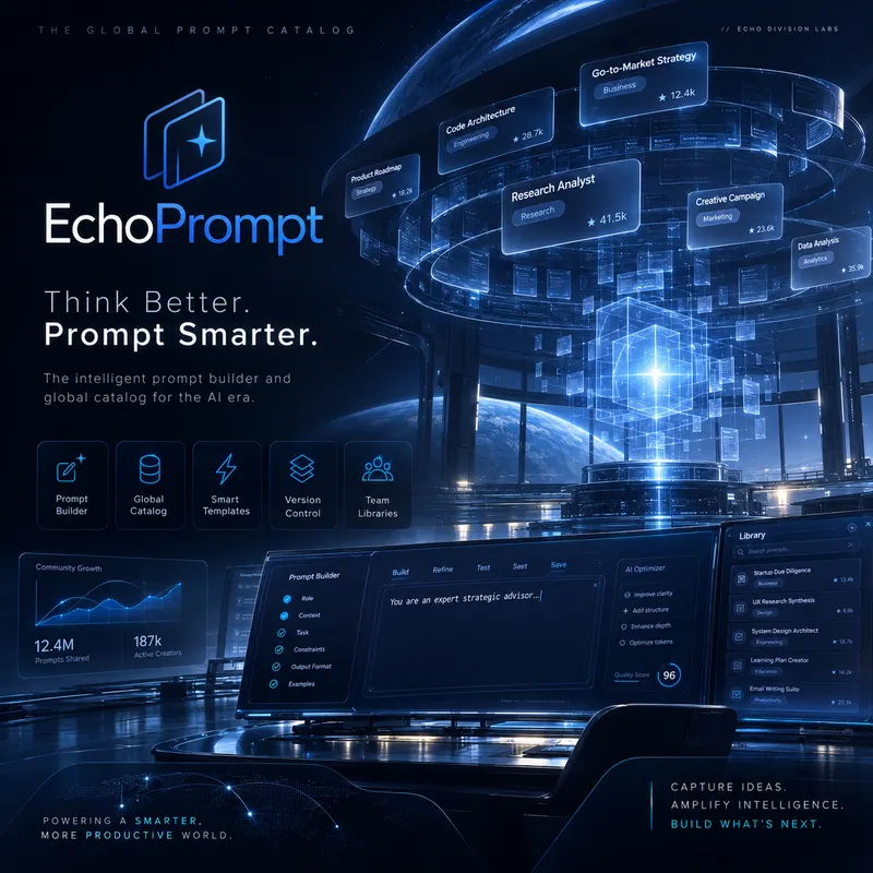 EchoPrompt: Think Better. Prompt Smarter.